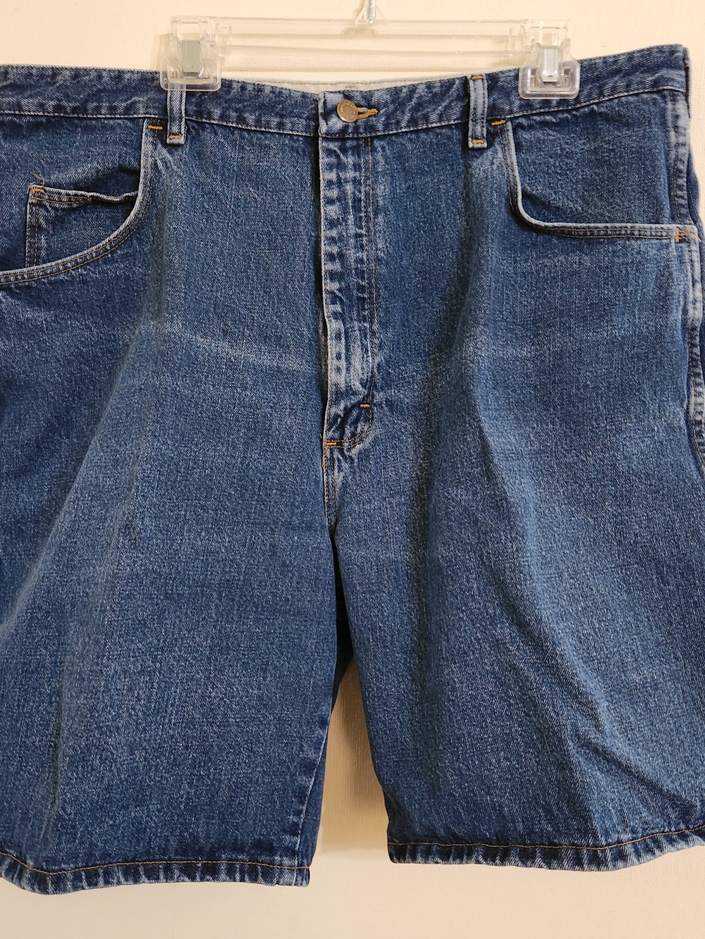 Wrangler Men's Dark Blue Relaxed Denim Shorts